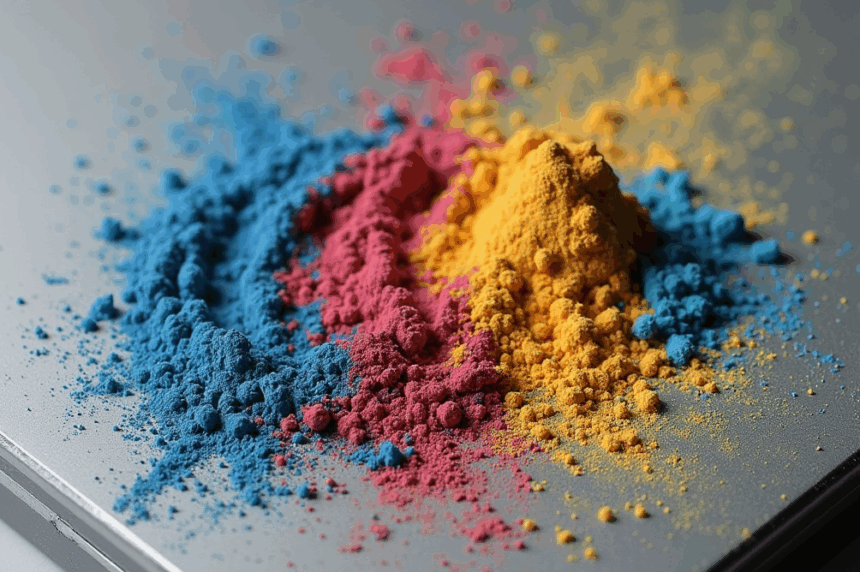 Poudre-pigment-couleur-poudrage-électrostatique